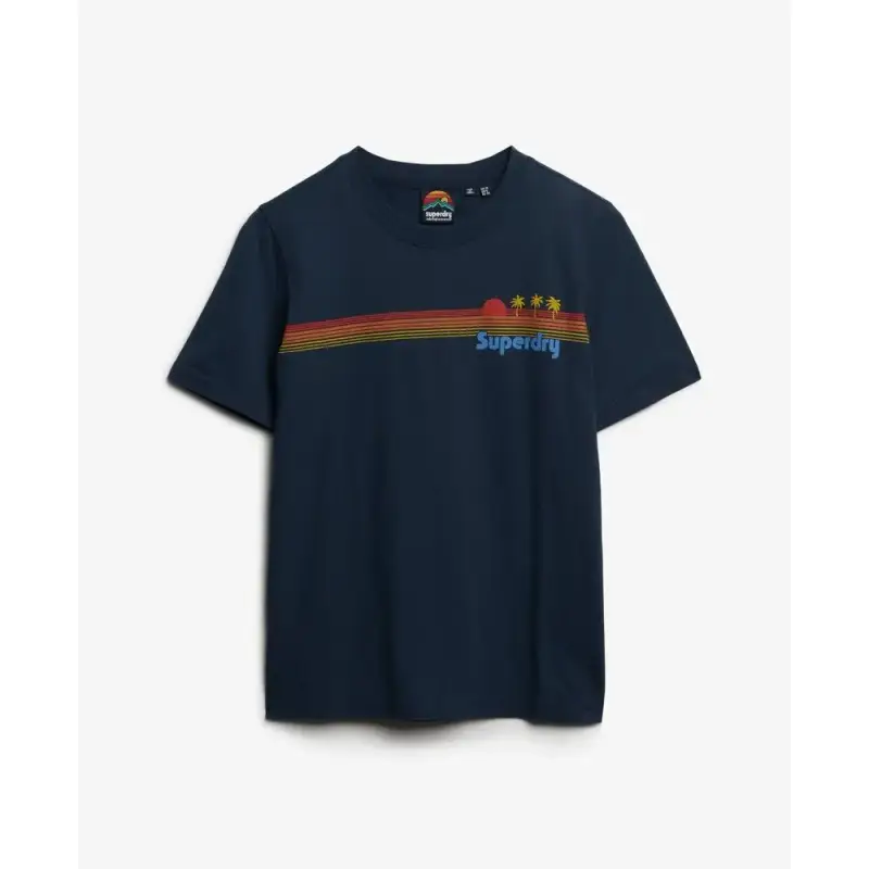 T-shirt da donna a righe Superdry