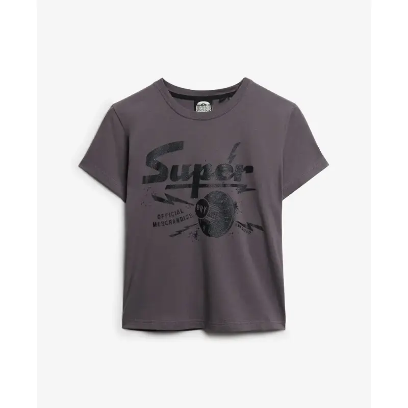 T-shirt da donna aderente Superdry Band Merch
