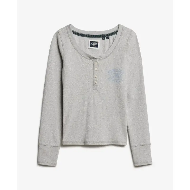 T-shirt da donna button-down Superdry Athletic