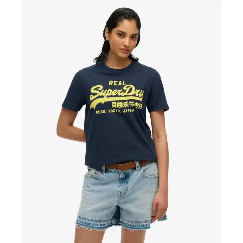 T-shirt da donna Superdry Vintage Logo Neon