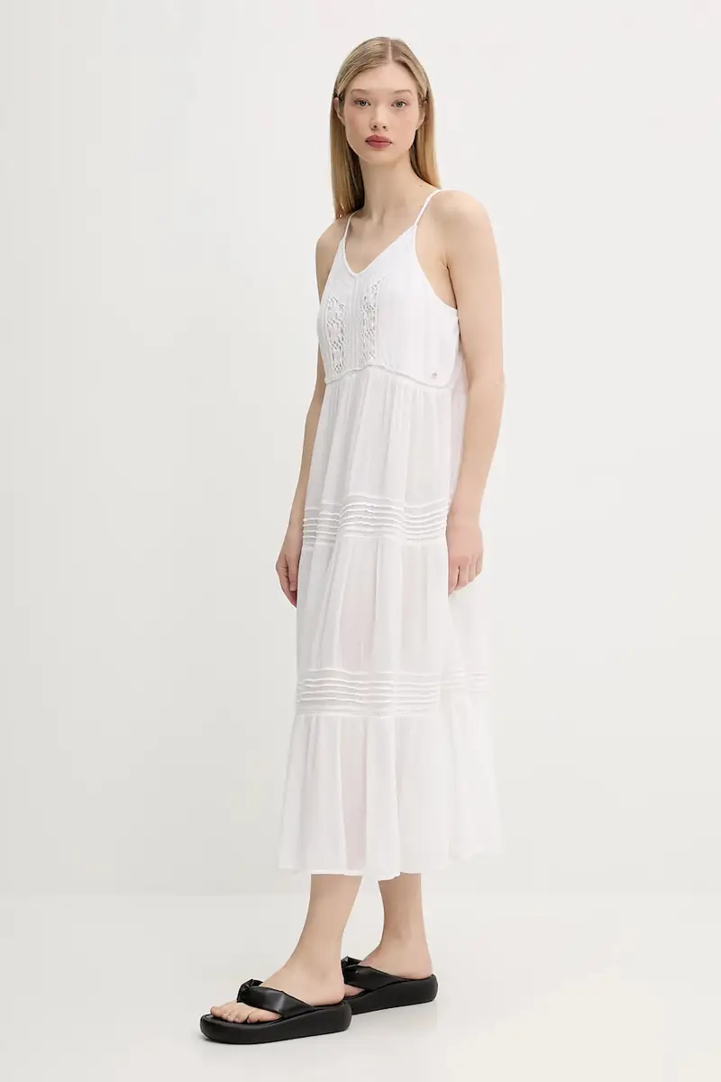 vestito colore bianco W8011908A-71D miniatura 2