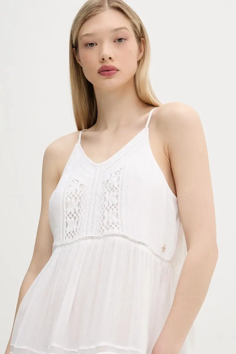 vestito colore bianco W8011908A-71D miniatura 4