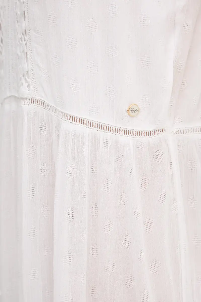 vestito colore bianco W8011908A-71D miniatura 5