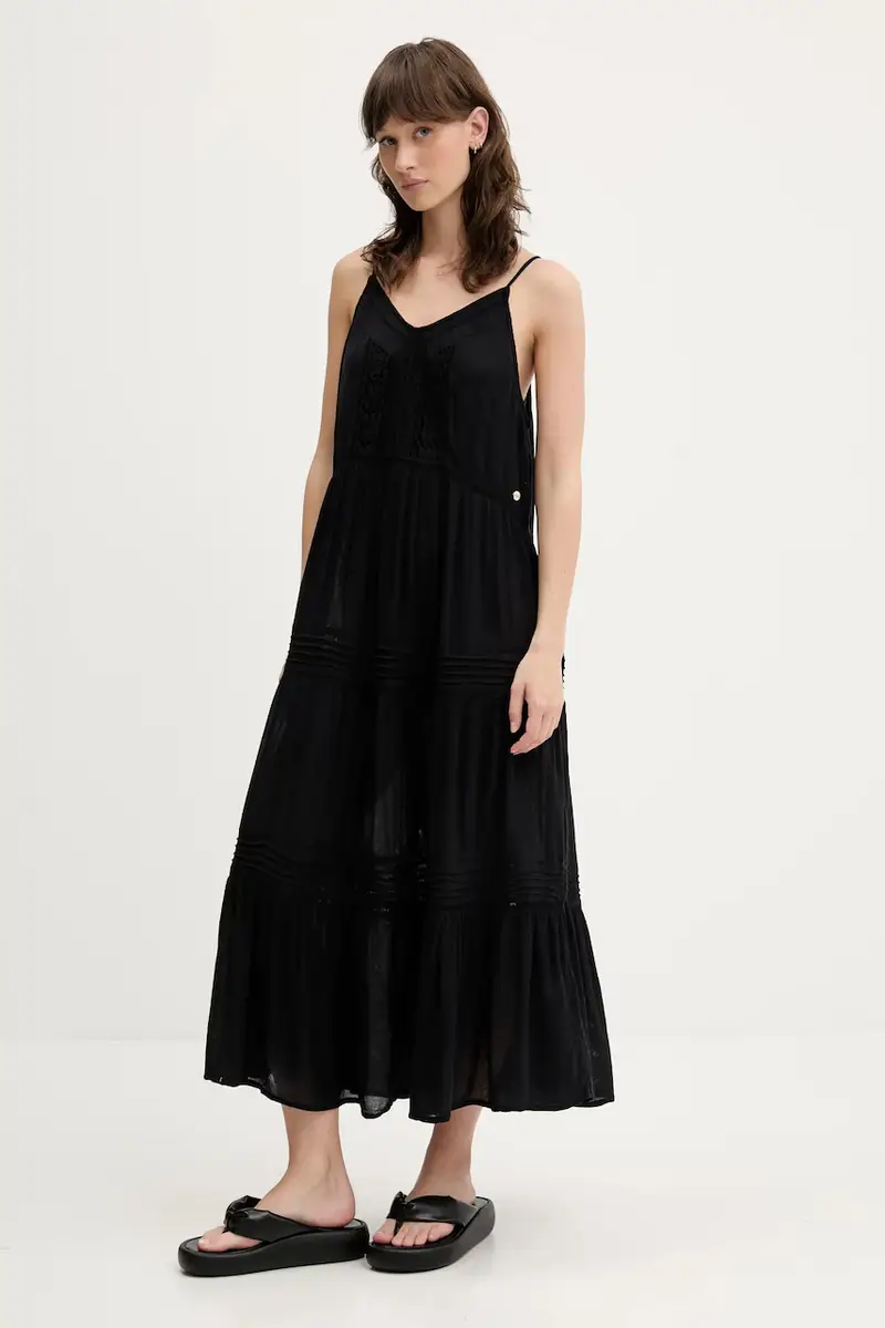 vestito colore nero W8011908A-02A miniatura 2