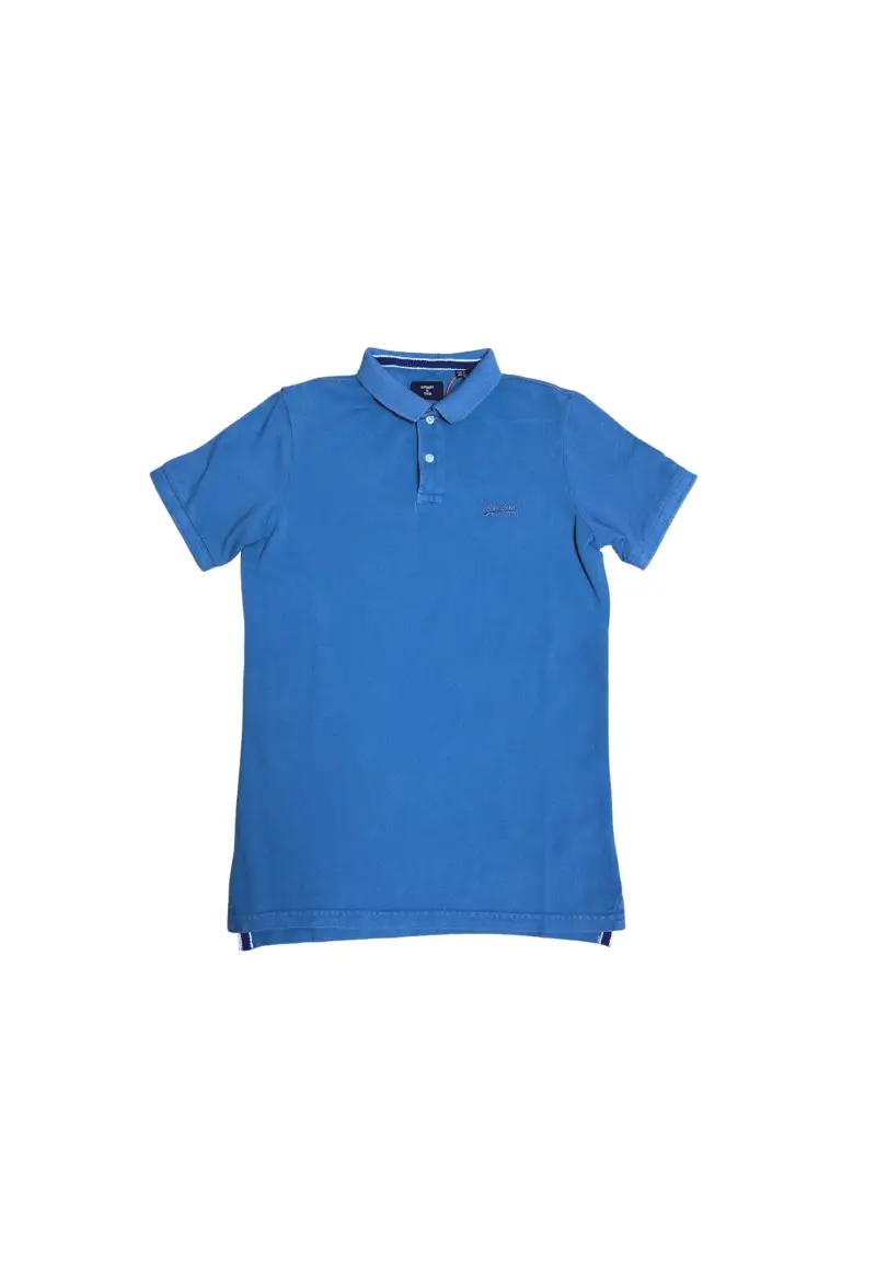 Vintage Destroy Polo - M / Blu
