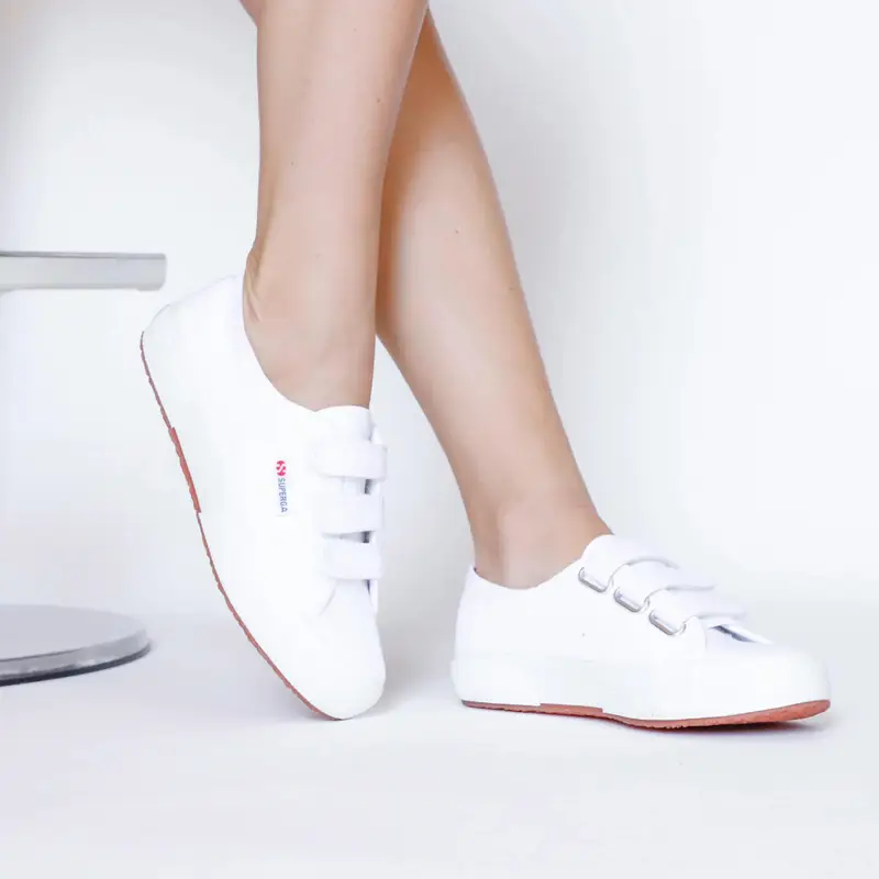 Superga 2750 Cotone 3 Strap Bianco - 36