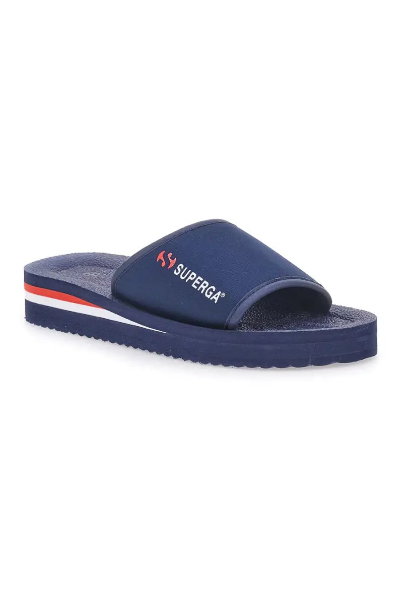 Ciabatte blu navy fascia logo SUPERGA S24E701 [BLUE] miniatura 2