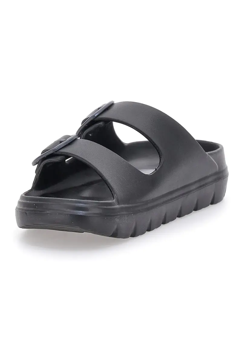 Ciabatte Nere Con Fibbie Superga 42127 [NERO] miniatura 3