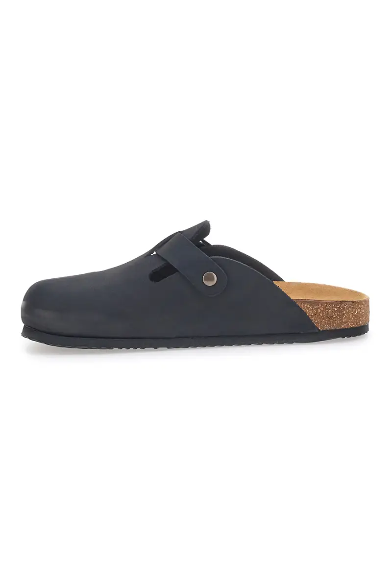 Ciabatte sabot Nere Sottopiede In Vera Pelle SUPERGA S31U384 [NERO] miniatura 4