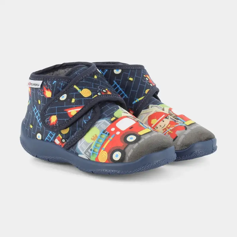 Ciabatte Superga da Bambino, blu miniatura 2