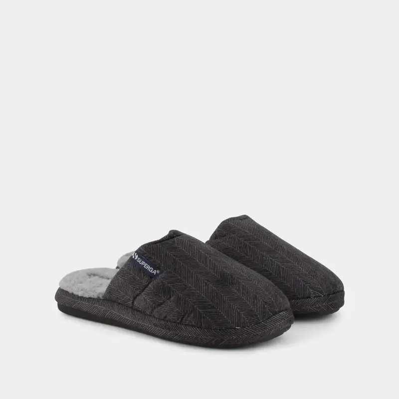 Ciabatte Superga da Uomo, grigio miniatura 2