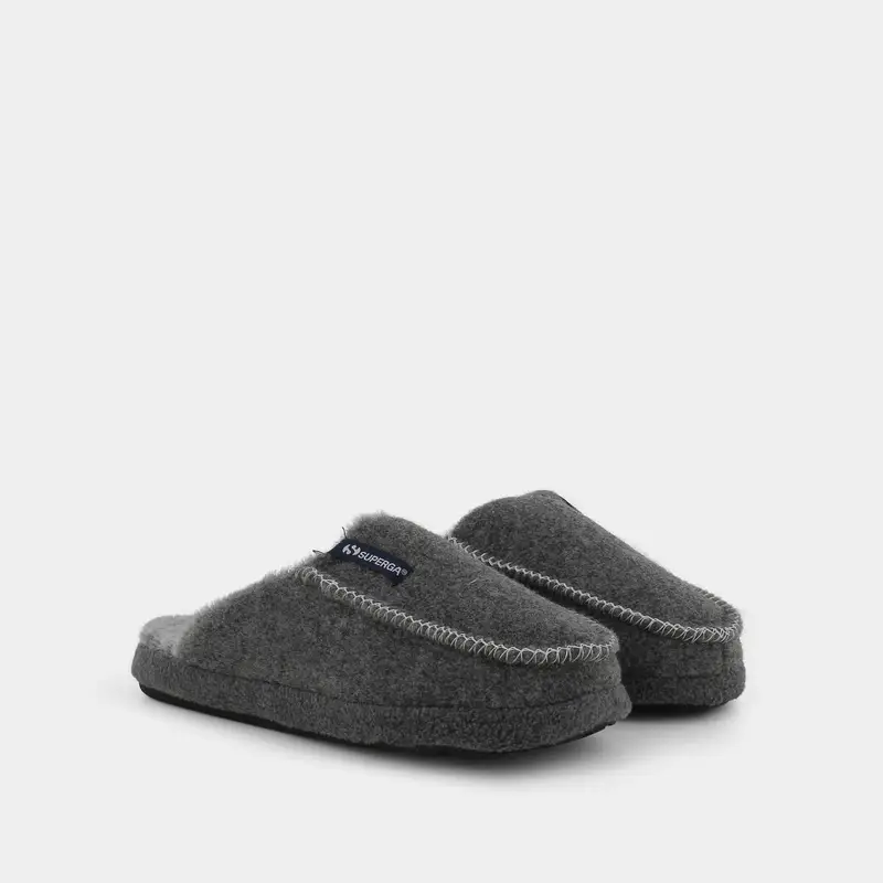 Ciabatte Superga da Uomo, grigio miniatura 2