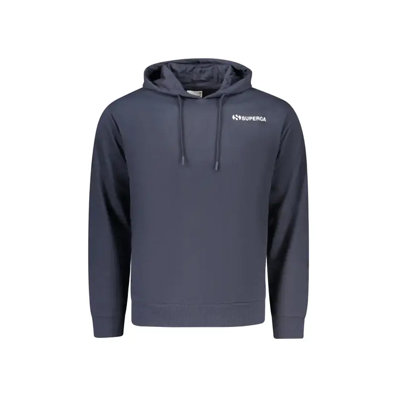 Felpa Maniche Lunghe Uomo Blu Stampa