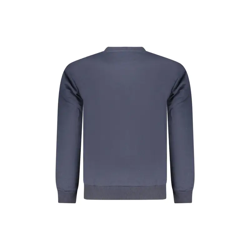 Felpa Maniche Lunghe Uomo Blu Stampa miniatura 2