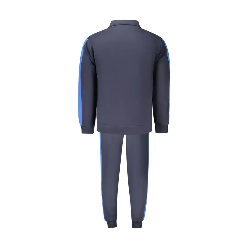 Felpa Tuta Sportiva Uomo Blu Stampa in Rilievo miniatura 2