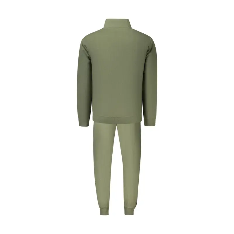 Felpa Tuta Sportiva Uomo Verde Stampa in Rilievo miniatura 2