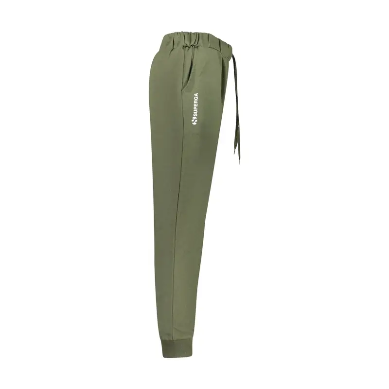 Pantaloni Tuta Uomo Verde Stampa Logo miniatura 3