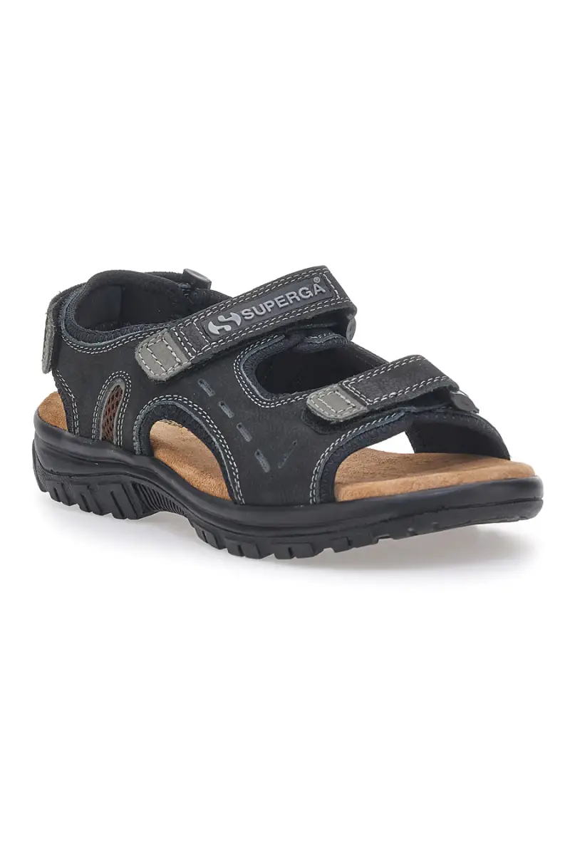 Sandali neri sportivi con strappi Superga S86U292 [NERO] miniatura 2