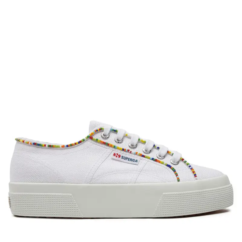Scarpe sportive Superga Multicolor Beads 2740 S4131FW Bianco