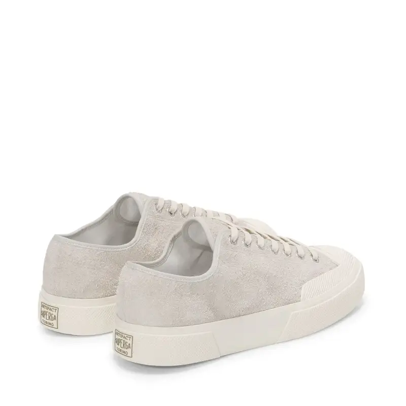 Sneakers 2432 works hairy suede bianco miniatura 2