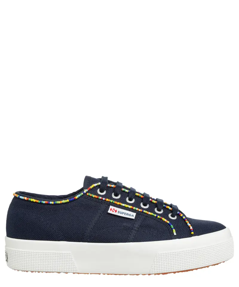 Sneakers 2740 multicolor beads Blu