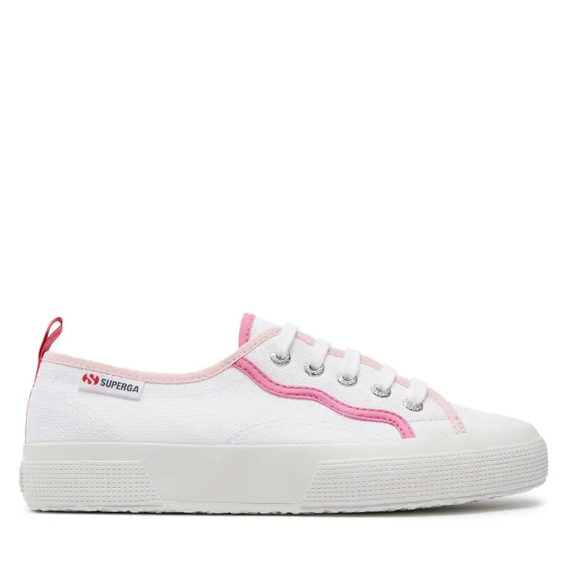 Sneakers Superga Curly Bindings 2750 S8138NW Bianco