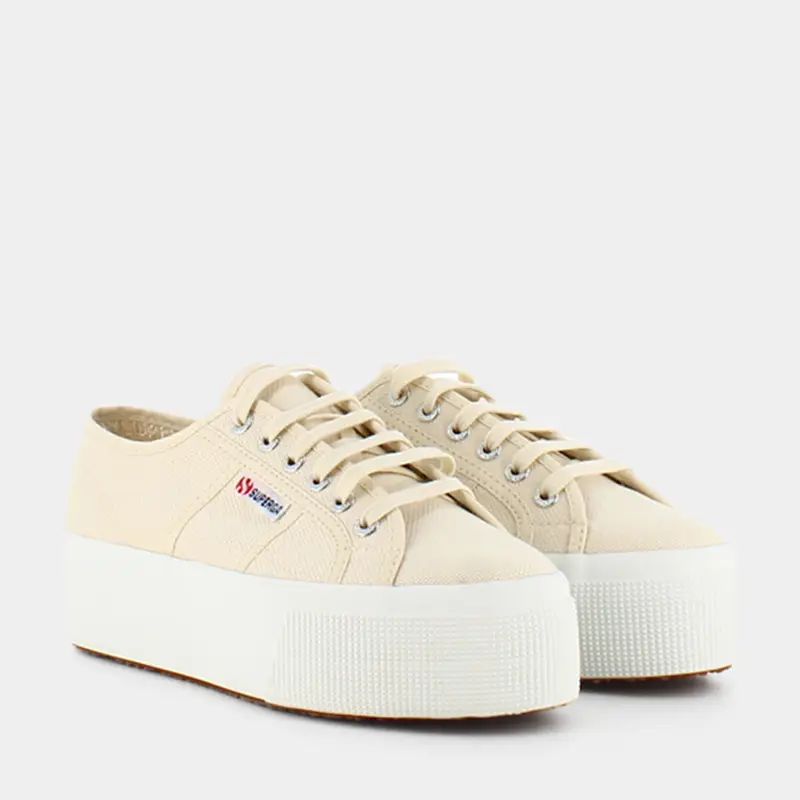 Sportive Superga da Donna, beige miniatura 2