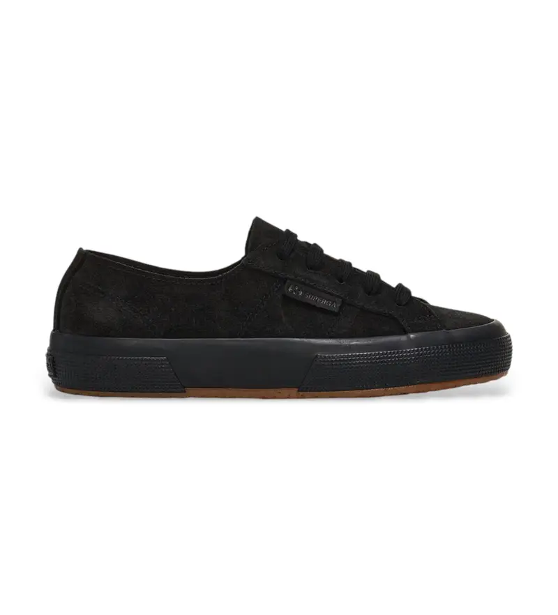 unisex S11B1CW Sneakers in pelle scamosciata nera 2750 Flesh Out (37), Nero, Basso, Stringhe, Casual Naturale
