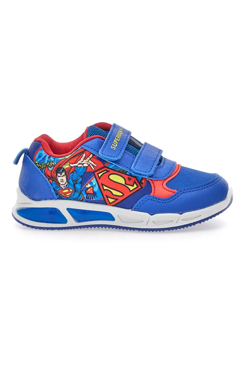 Scarpe blu e rosse con luci e doppio strappo Superman W1030028T [MULTI]