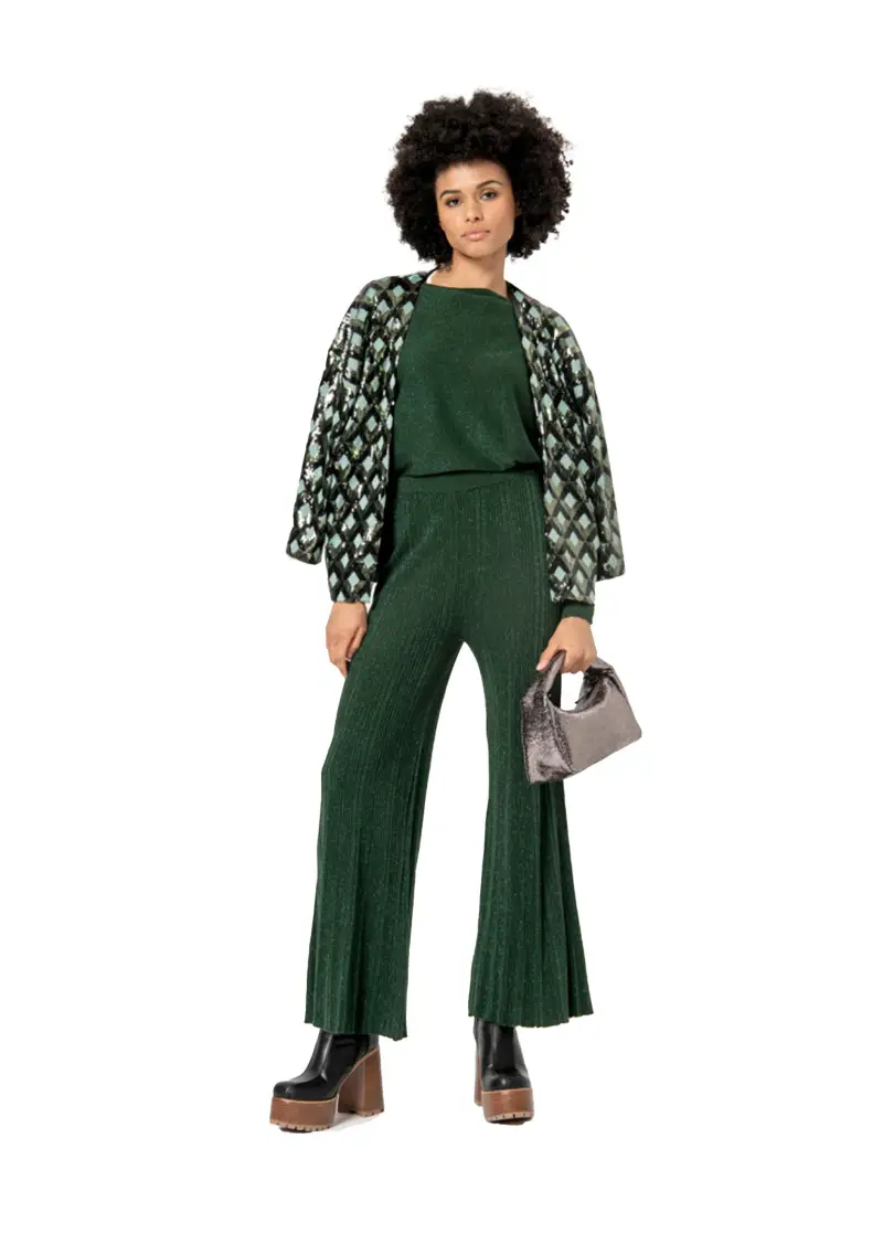 Pantalone Donna Verde miniatura 2
