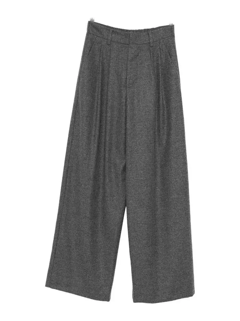 Pantaloni in misto cotone Grigio