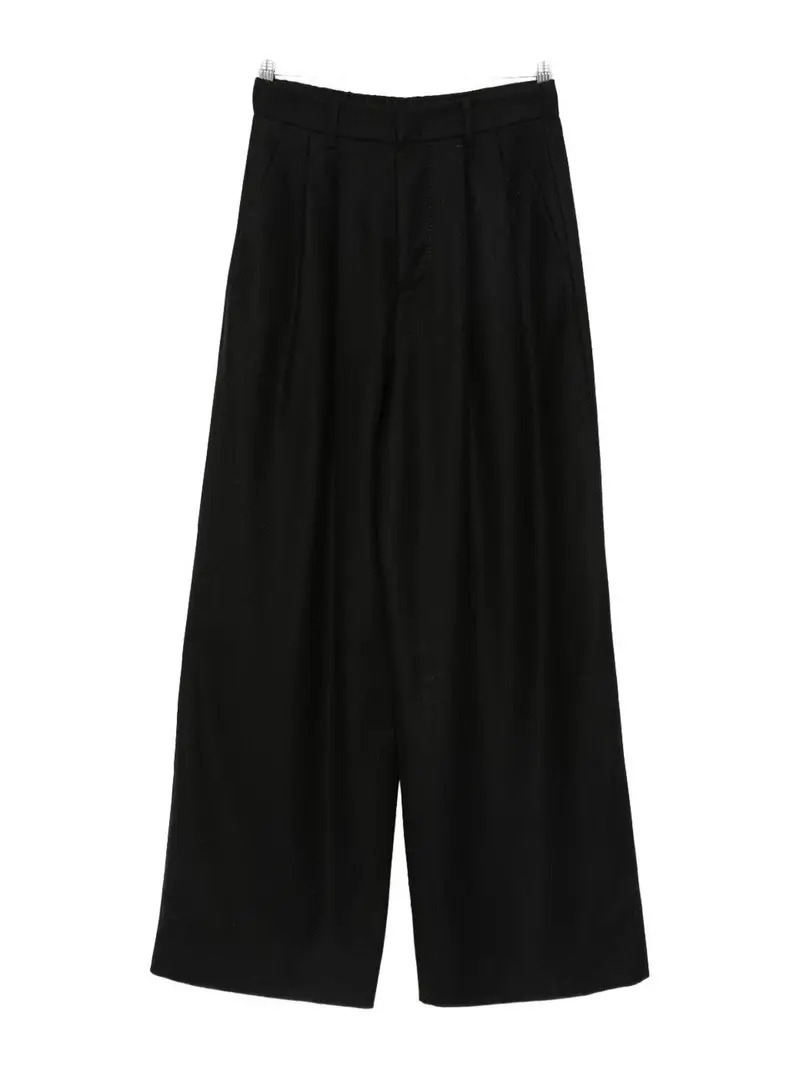 Pantaloni in misto cotone Nero