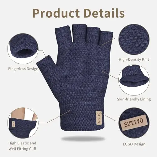 SUTIYO Guanti Uomo Rosa 3081174 miniatura 3