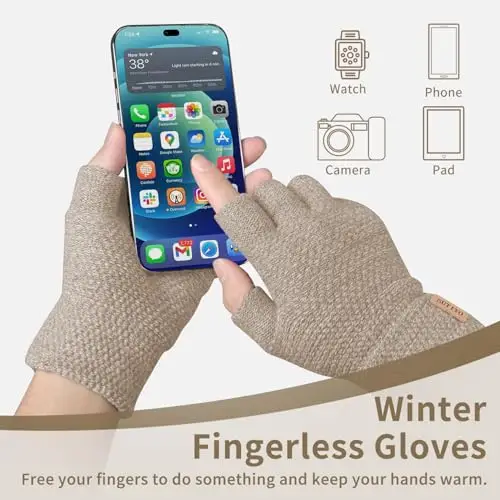 SUTIYO Guanti Uomo Beige 3081176 miniatura 2