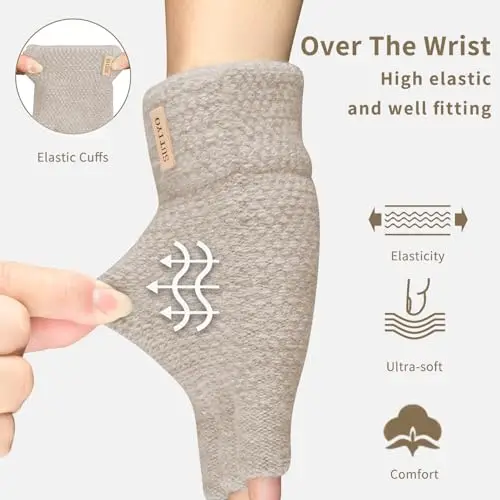 SUTIYO Guanti Uomo Beige 3081176 miniatura 3