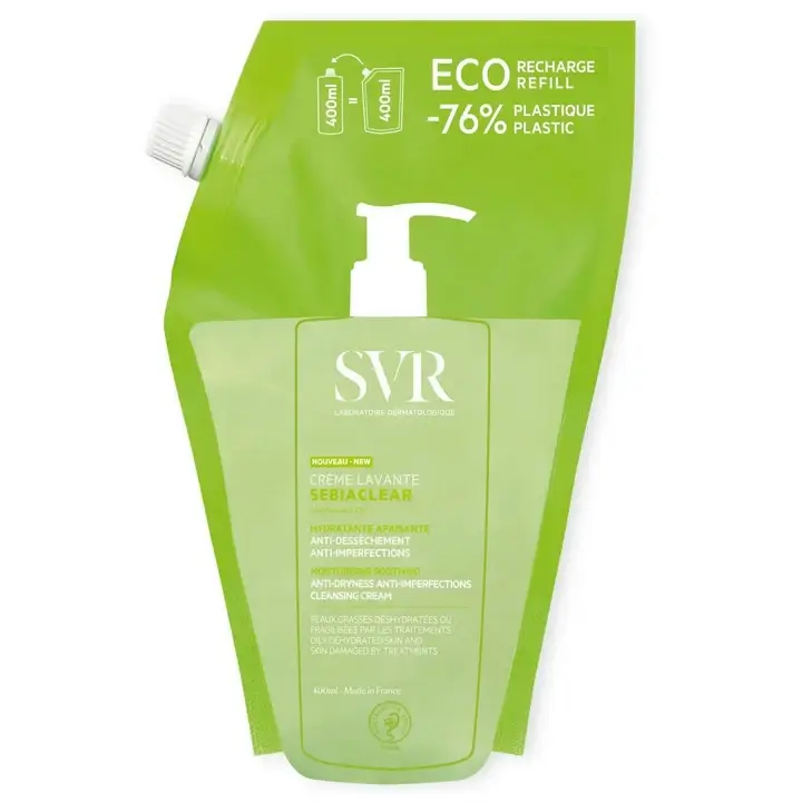 SEBIACLEAR Crema Lavante - Idratante & Lenitiva ECO-ricarica 400ml