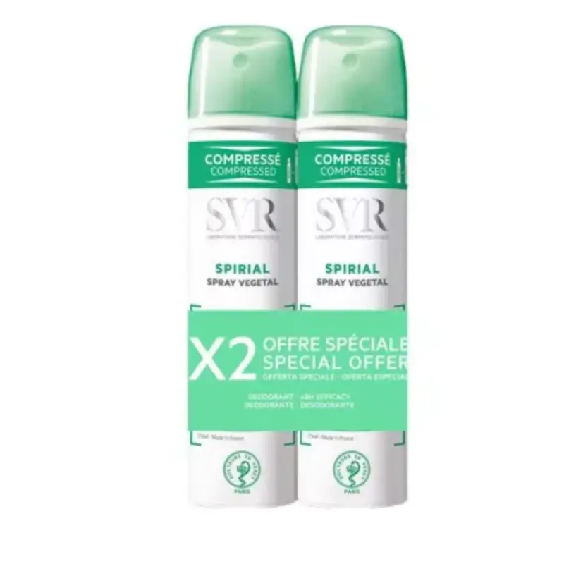 Spirial Spray Vegetal Deodorante Anti Umidità 48ore 2x75 ml