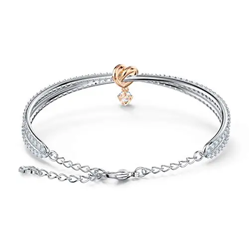 Swarovski Bracciale rigido Lifelong Heart, Cuore, Bianco, Mix di finiture miniatura 2