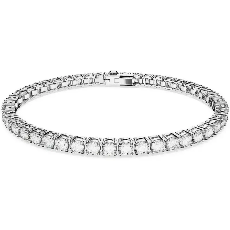 Bracciale Tennis Donna Argento 925 Gioiello Swarovski