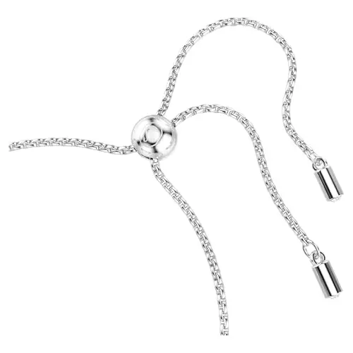 Swarovski Bracciale Tennis Imber, Tagli arrotondati misti, Bianco, Placcato rodio miniatura 3