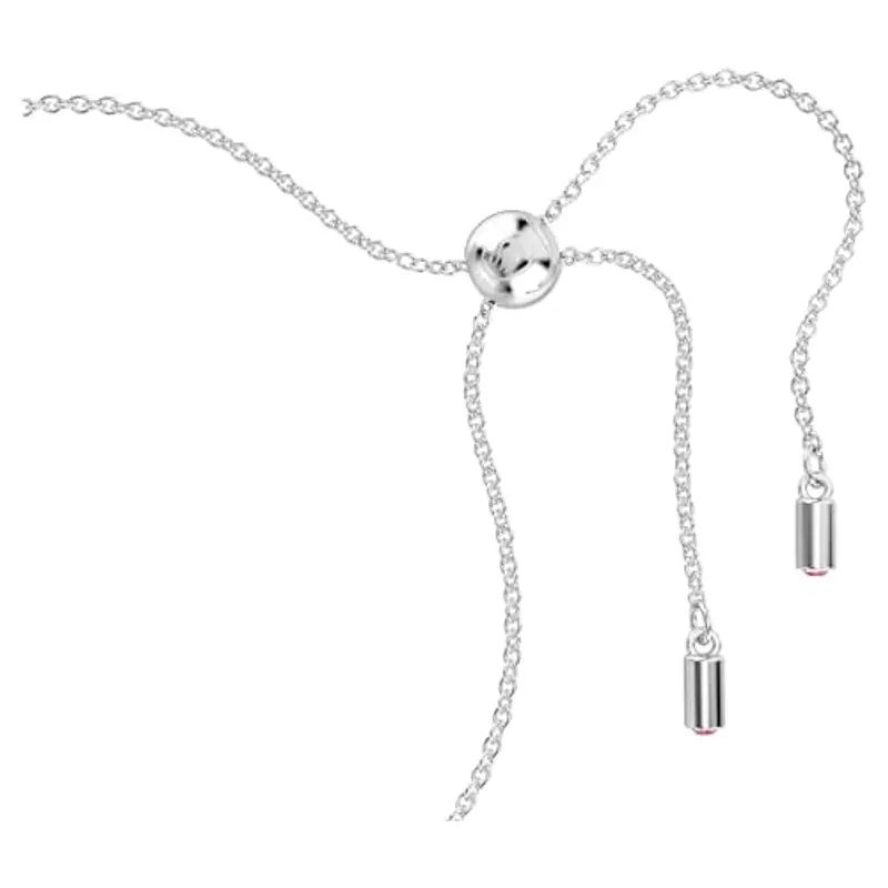 Swarovski Braccialetto Hyperbola, Cuore e infinito, Rosa, Placcato rodio miniatura 3