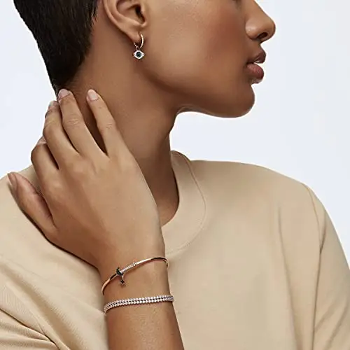 Swarovski Braccialetto Subtle, Bianco, Placcatura Rodio miniatura 2