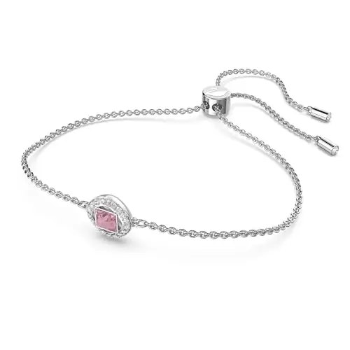 Swarovski Braccialetto Una Angelic, Rosa, Placcato rodio miniatura 2