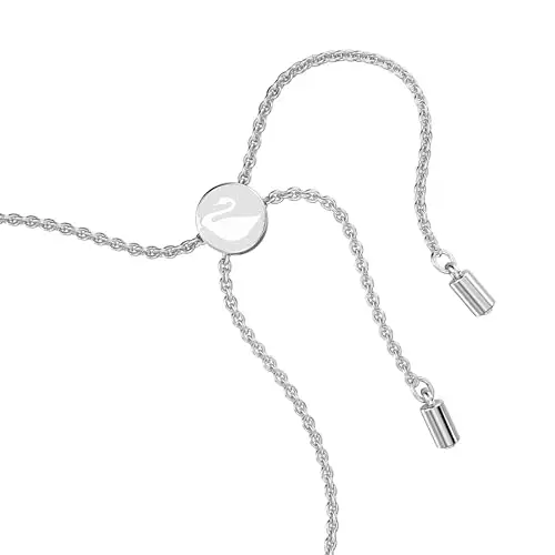 Swarovski Braccialetto Una Angelic, Rosa, Placcato rodio miniatura 3