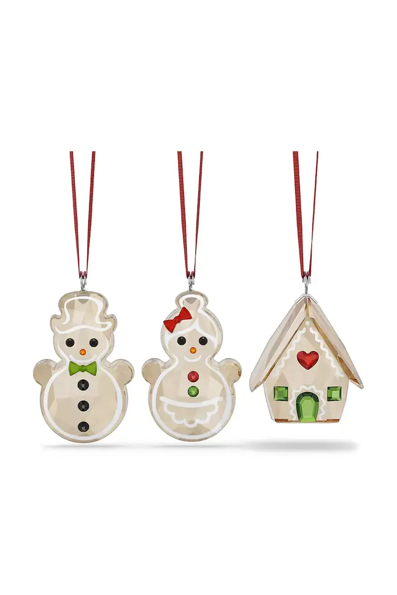 ciondolo decorativo HOLIDAY CHEERS pacco da 3 colore trasparente 5701511 Transparente