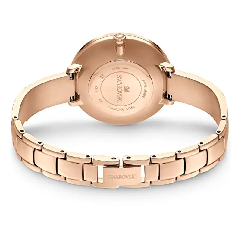 Swarovski Crystalline Aura Orologio Analogico al Quarzo, con Cinturino in Pelle e CristalliSwarovski in Cassa Placcata miniatura 3