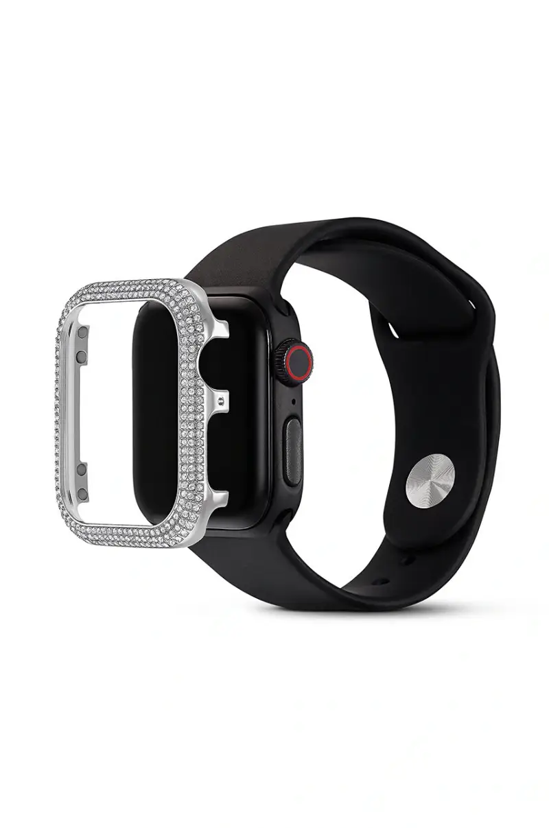 custodia Sparkling Apple Watch Argento miniatura 3