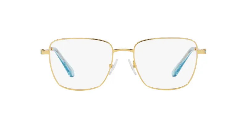 Donna SK1003 4021 Montature da vista Metallo Oro Trasparente Squadrata Normale miniatura 2