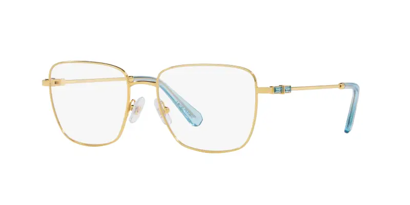 Donna SK1003 4021 Montature da vista Metallo Oro Trasparente Squadrata Normale miniatura 3