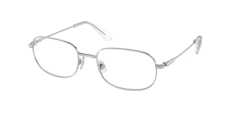 Donna SK1005 4001 Montature da vista Metallo Argento Trasparente Squadrata Normale